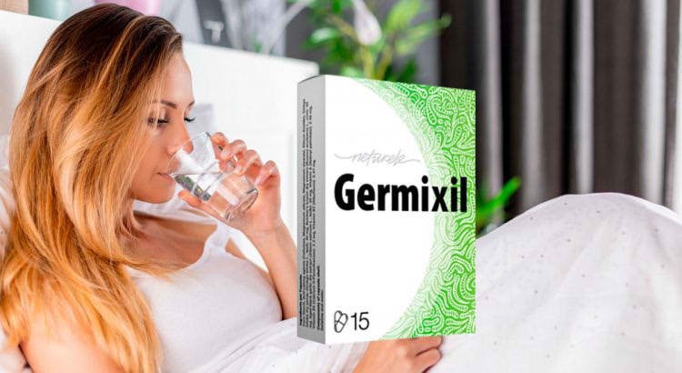ragazza beve capsule di germixil