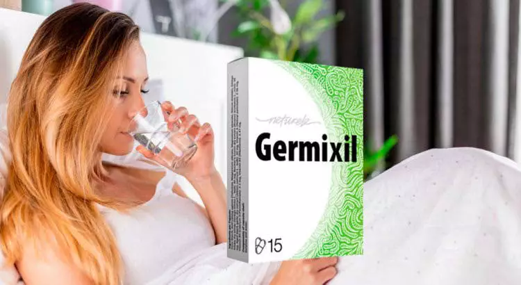 ragazza beve capsule di germixil