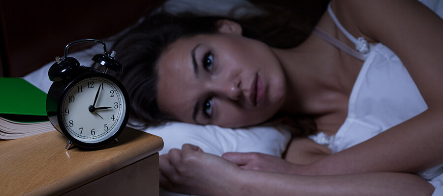 Woman with insomnia
